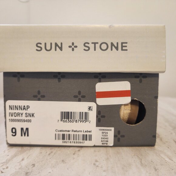 Sun Stone Ninna Mules Ivory Snake 9M - B019 - Picture 7 of 8